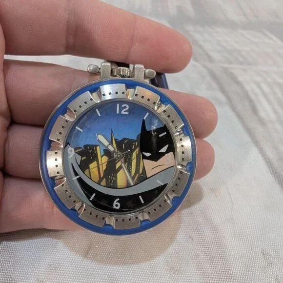Vintage 2000 Warner Bros. Studio Store Batman Watch Keychain